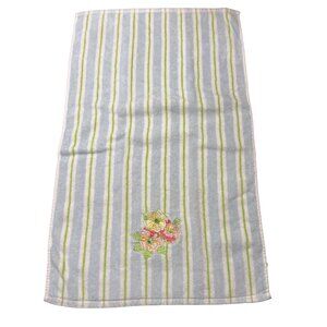 Vintage Longaberger Embroidered Mixed Bouquet Hand Towel Replacement 27" x 17"